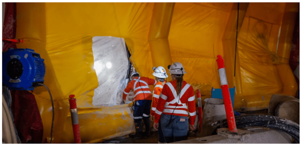 Innovative Inflatable Brattice Walls and Tunnel Plugs-3