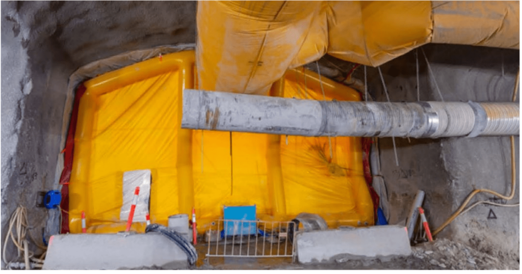 Innovative Inflatable Brattice Walls and Tunnel Plugs-5